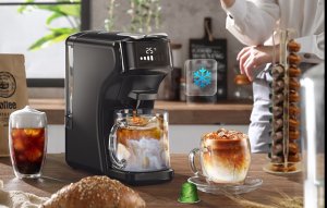 Ekspres ciśnieniowy HiBREW 5-in-1 kapsulinis kawos maker H1B-juodas (czarny) 2