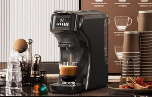 Ekspres ciśnieniowy HiBREW 5-in-1 kapsulinis kawos maker H1B-juodas (czarny) 3
