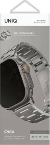 Uniq UNIQ pasek Osta Apple Watch 42/44/45/ 49mm Series 1/2/3/4/5/6/7/8/9/SE/SE2/Ultra/Ultra 2 Stainless Steel srebrny/titanium silver 12