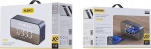 Głośnik Dudao Bezprzewodowy głośnik Dudao Y17 zegarek, budzik, 1200mAh, AUX, FM, BT 5.3 srebrny 5
