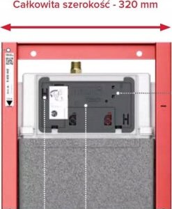 Stelaż Tece TECEbase - Stelaż WC ze spłuczką Base 320,wysokość montażowa 1120 mm 5