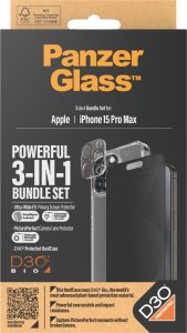 PanzerGlass iPhone 15 Pro Max 3-in-1 Privacy Pack 12