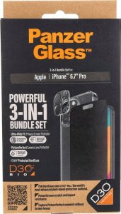 PanzerGlass iPhone 15 Pro Max 3-in-1 Privacy Pack 2