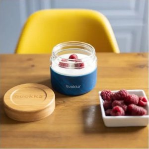 Quokka Quokka Deli Food Jar - Pojemnik szklany na żywność / lunchbox 500 ml (Wood Grain) 3