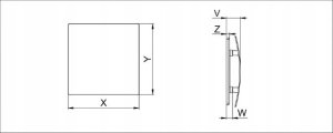 AWENTA Awenta System + PECB100M panel Escudo Fi100 czarny 6