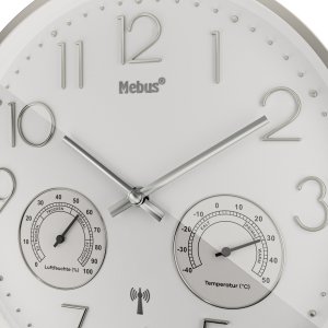 Radiobudzik Mebus Mebus 12989 radio wall clock with Thermo-Hygrometer 4