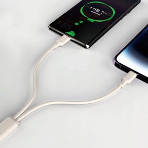 Kabel USB Dudao Lightning - USB-C 1 m Biały (DDA332) 3