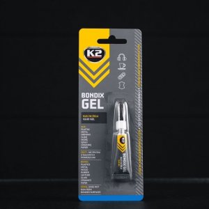 Wkłady klejowe K2 K2 KLEJ 15 SEKUNDOWY DO PLASTIKU DREWNA GUMY BONDIX GEL 3G 3