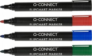 Q-Connect Marker do flipchartów Q-CONNECT, okrągły, czarny 2
