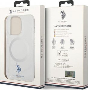 U.S. Polo US Polo Assn MagSafe Collection - Etui iPhone 15 Pro (przezroczysty) 8