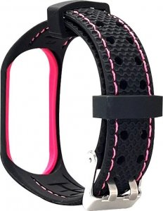 Braders Pasek Lifestyle Braders do Xiaomi Mi Band 5 / 6 czarno-różowy 3