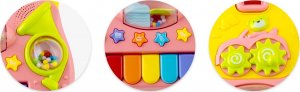 Ricokids Chodzik edukacyjny z muzyką 2w1 RK-744 Ricokids różowy 4