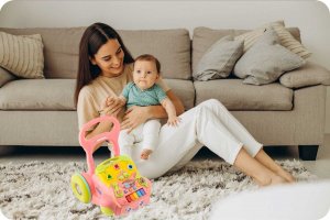 Ricokids Chodzik edukacyjny z muzyką 2w1 RK-744 Ricokids różowy 5