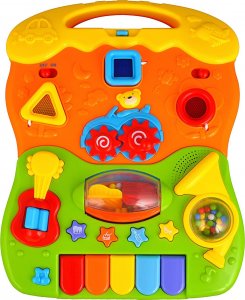 Ricokids Chodzik edukacyjny z muzyką 2w1 RK-744 Ricokids biały 12