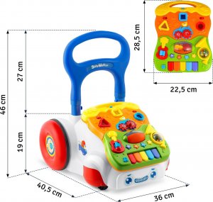 Ricokids Chodzik edukacyjny z muzyką 2w1 RK-744 Ricokids biały 10