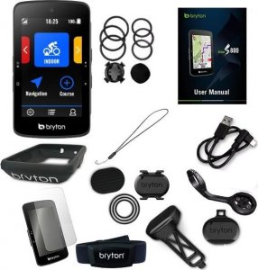 Nawigacja GPS Bryton [Zestaw] LICZNIK ROWEROWY GPS BRYTON RIDER S800T SPD+CAD+HRM + Radar rowerowy Bryton GARDIA R300L 3