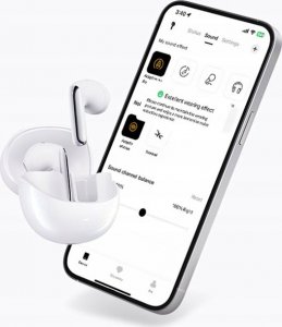 Słuchawki QCY Bezprzewodowe douszne TWS HT 10 Pro, ANC (białe) 4