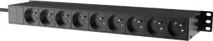 Caymon "CAYMON PSR529F/B Listwa zasilająca 19"" – 9 gniazd typu francuskiego" 2