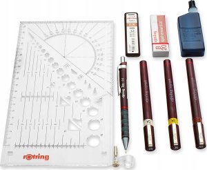 Rotring ROTRING isograph College Set - zestaw 3 0,25 / 0,35 / 0,5 2