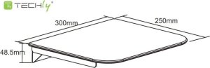 Techly Techly Ablage aus Sicherheitsglas 4