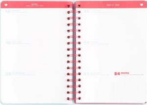 Pusheen Planner tygodniowy 2023/2024 z kolekcji Purrfect Love (14.8 x 21 cm) 3