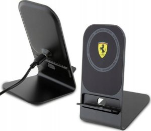 Ładowarka Ferrari Ferrari MagSafe Desk Charger with Stand - Ładowarka indukcyjna MagSafe 15W na biurko (czarny) 2