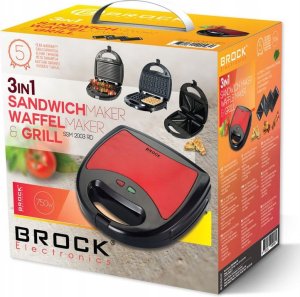 Opiekacz Brock Opiekacz elektryczny 4w1 SSM6004RD Brock 5