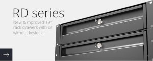 Caymon CAYMON RD220L/B Szuflada z zamkiem do szaf rack 19" 2U, wersja czarna 4