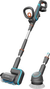 Gardena GARDENA cordless multi-cleaner AquaBrush Universal 18V P4A, hard floor cleaner (grey/turquoise, Li-Ion battery 2.5Ah P4A, POWER FOR ALL ALLIANCE) 17