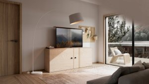 Art UCHWYT TV-WINDA STEROWANY ELEKTRYCZNIE AR-93M MOBILNY 60KG max 80" VesaMax600x400 7