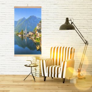 Grzejnik Trio Grzejnik na podczerwień - giętki panel grzewczy 430W TRIO wzór 13 wioska, wymiary 100x57cm z regulatorem 4