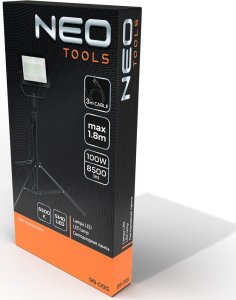 Naświetlacz Neo Reflektor pojedynczy 100W SMD LED 8500lm na statywie 1.8m 13