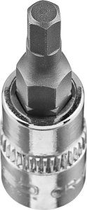 Neo Końcówka sześciokątna H4 na nasadce 1/4", krótka, 37 mm 3