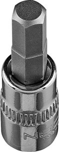 Neo Końcówka sześciokątna H6 na nasadce 1/4", krótka, 37 mm 3