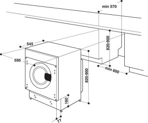 Pralka do zabudowy Whirlpool Wbudowana pralka BI WMWG 71483E EU N 2