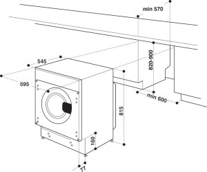 Pralka do zabudowy Whirlpool Wbudowana pralka BI WMWG 71483E EU N 38