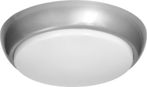 Orno KOKO oprawa 2xE27 z mikrofalowym czujnikiem ruchu, 2x40W, srebrna-polipropylen, klosz matowy-poliwęglan, IP44, IK10 2