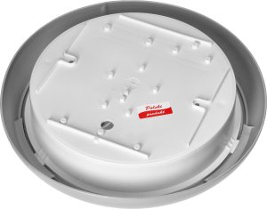 Orno KOKO oprawa 2xE27 z mikrofalowym czujnikiem ruchu, 2x40W, srebrna-polipropylen, klosz matowy-poliwęglan, IP44, IK10 6