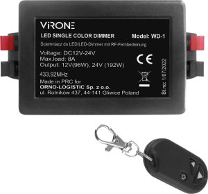 Orno Ściemniacz do LED 12-24VDC RF z pilotem 2