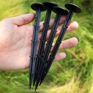 Heckermann Kołki Szpilki Do Agrotkaniny 16Cm Czarne - Paczka 50 Szt 5
