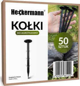 Heckermann Kołki Szpilki Do Agrotkaniny 16Cm Czarne - Paczka 50 Szt 6