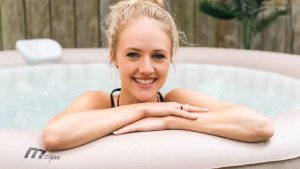 SPA ogrodowe MSpa Basen z hydromasażem dmuchane Bristol 6 osób SPA Bąbelki 5