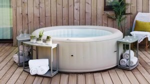 SPA ogrodowe MSpa Basen z hydromasażem dmuchane Bristol Max 8 osób SPA Bąbelki 3