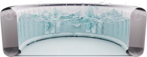 SPA ogrodowe MSpa Basen z hydromasażem dmuchane Fermo 6 osób SPA Bąbelki 3