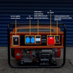 Agregat ExtraLink EXTRALINK EGH-7000 HYBRID GENERATOR 7KW 24
