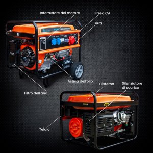 Agregat ExtraLink EXTRALINK EGH-7000 HYBRID GENERATOR 7KW 25