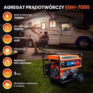 Agregat ExtraLink EXTRALINK EGH-7000 HYBRID GENERATOR 7KW 29