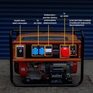 Agregat ExtraLink EXTRALINK EGH-7000 HYBRID GENERATOR 7KW 36