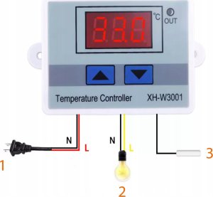 Rosfix TERMOSTAT REGULATOR TEMPERATURY ELEKTRONICZNY 230V 2