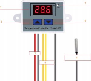 Rosfix TERMOSTAT REGULATOR TEMPERATURY ELEKTRONICZNY 230V 3